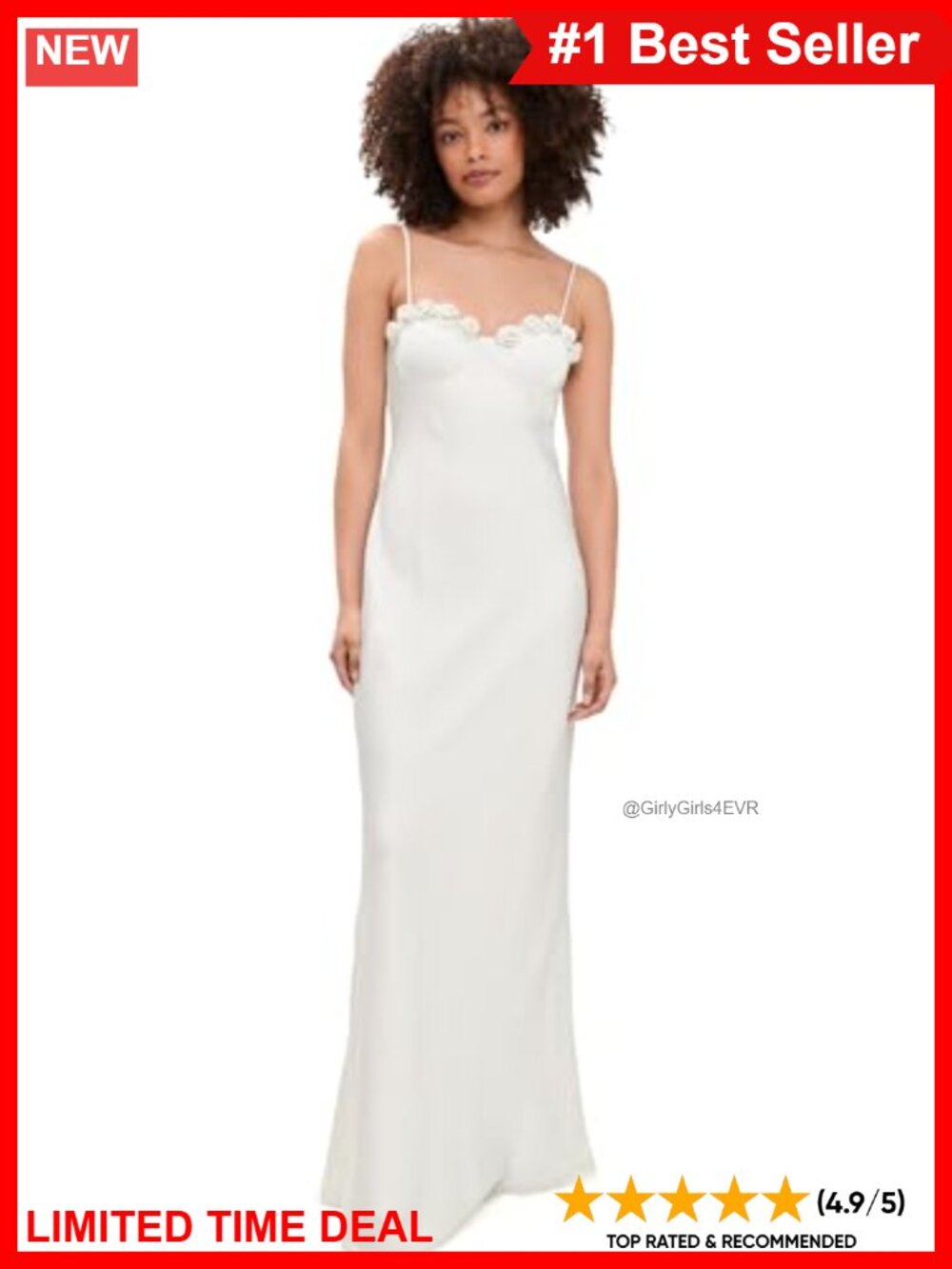 Runaway Lavena Floral Detail Satin Maxi Dress